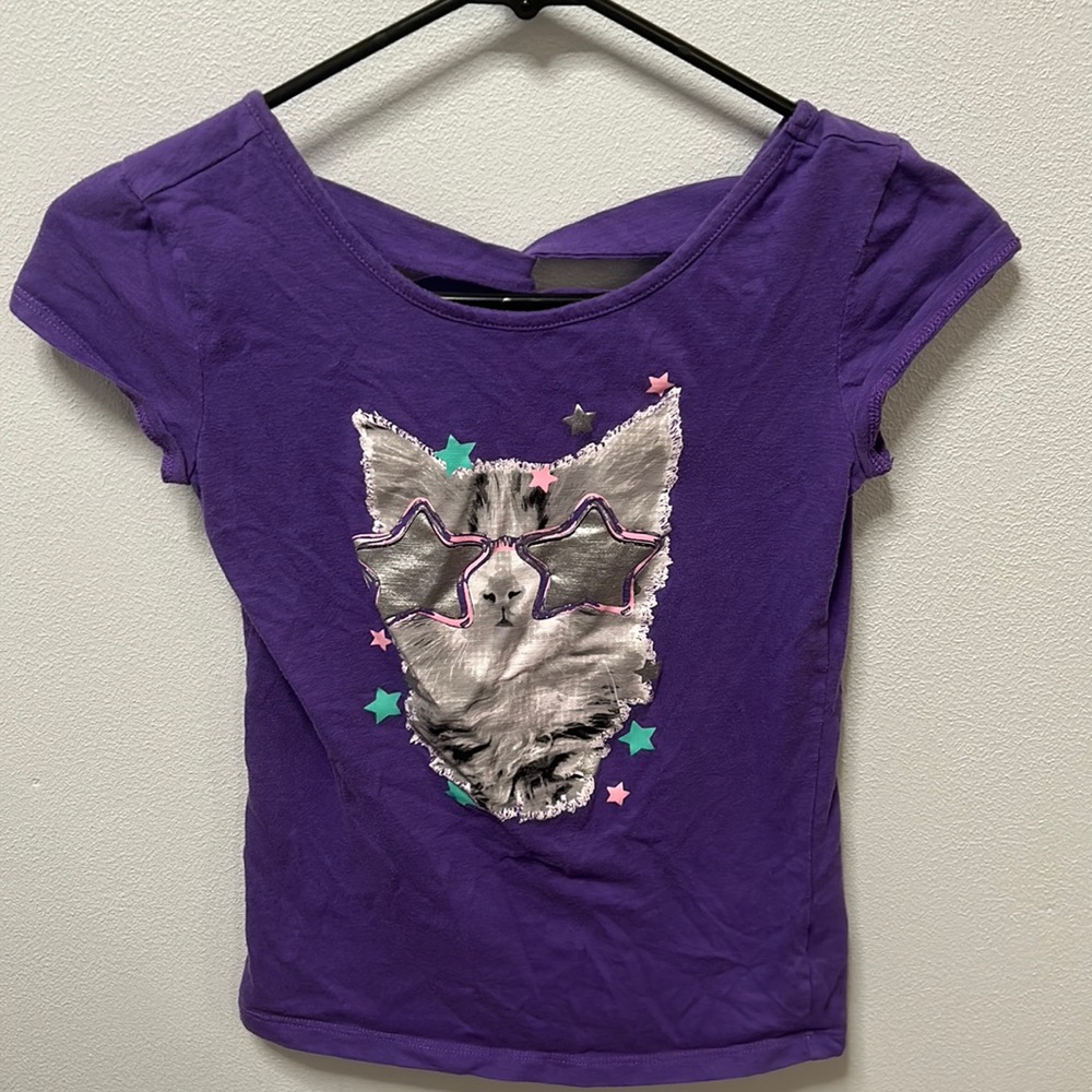 Girls cat shirt